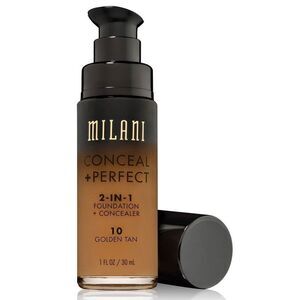 10 Golden Tan Matte Milani Conceal + Perfect 2-in-1 Foundation + Concealer